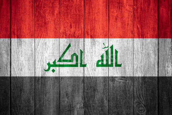 Stock fotó: Zászló · Irak · fehér · piros · zöld · fekete
