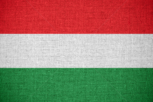 旗 匈牙利 旗幟 帆布 質地 商業照片 © MiroNovak