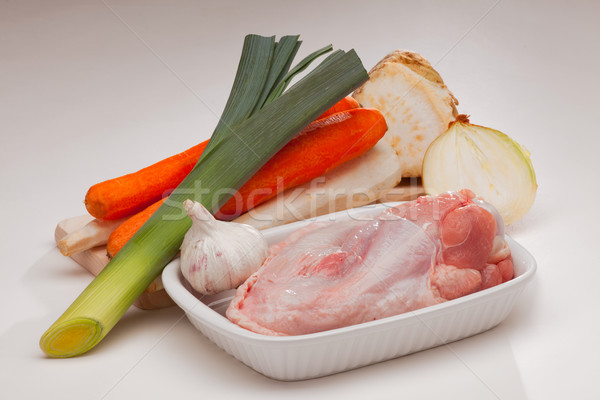 broth or bullion ingredients Stock photo © MiroNovak