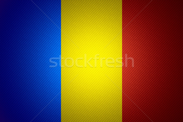 Foto stock: Bandeira · Chade · bandeira · abstrato · textura