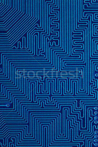 Nyomtatott áramkör kék absztrakt számítógép textúra háttér Stock fotó © MiroNovak