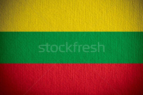 Bandera Lituania banner papel textura Foto stock © MiroNovak