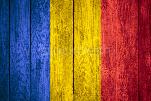 Bandeira Chade azul amarelo vermelho bandeira Foto stock © MiroNovak