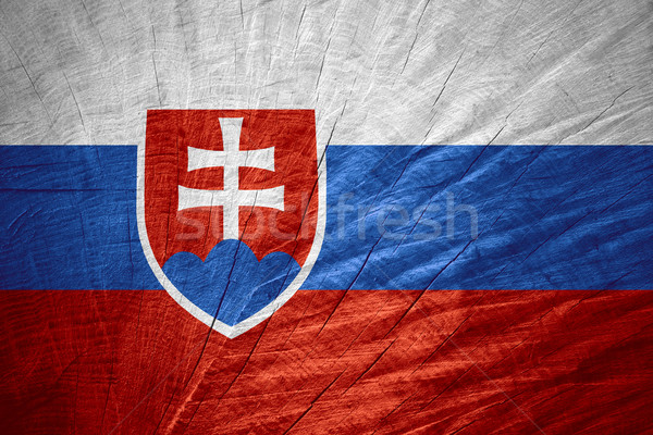 Stock photo: flag of Slovakia