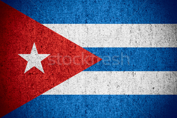 Stockfoto: Vlag · Cuba · cubaans · banner · ruw · patroon