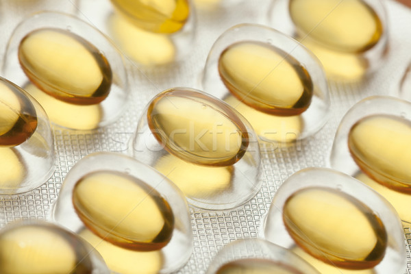 żółty pęcherz opakowanie medycznych zdrowia tle Zdjęcia stock © MiroNovak