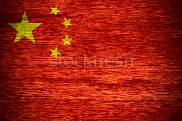 Foto stock: China · bandeira · bandeira · textura