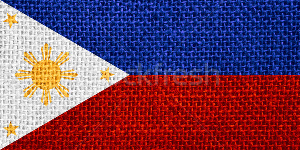 Bandera Filipinas banner textura Foto stock © MiroNovak