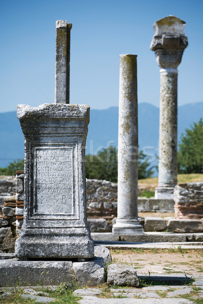 The ruins of Philippi Stock photo © MiroNovak