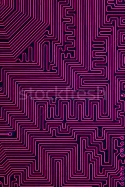 Stockfoto: Rood · printplaat · abstract · computer · textuur