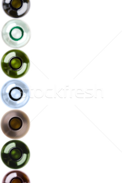 Bottiglie vuota vino ristorante menu sfondo Foto d'archivio © MiroNovak