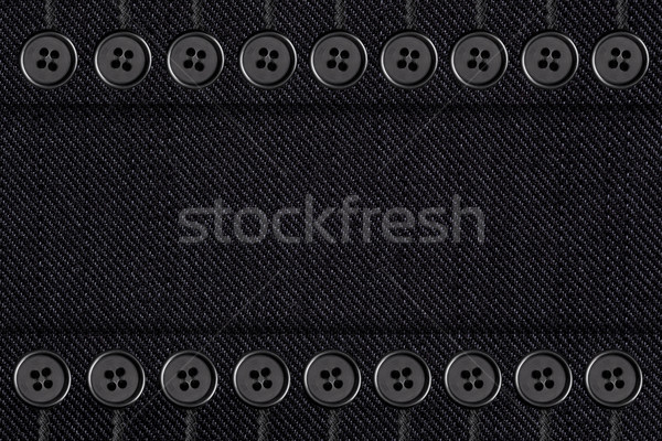 Foto stock: Preto · algodão · textura · botões · cinza