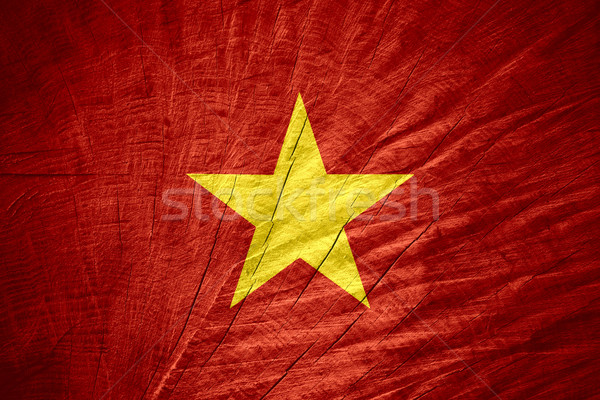 フラグ ベトナム バナー 木製 テクスチャ ストックフォト © MiroNovak