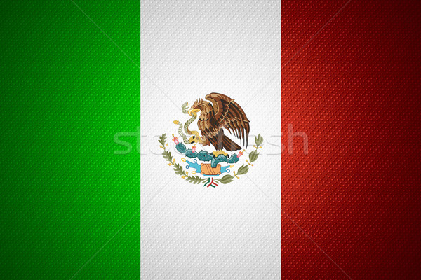 Foto stock: Bandeira · México · mexicano · bandeira · abstrato · textura