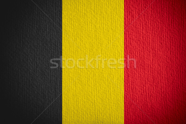 Zászló Belgium szalag papír textúra Stock fotó © MiroNovak