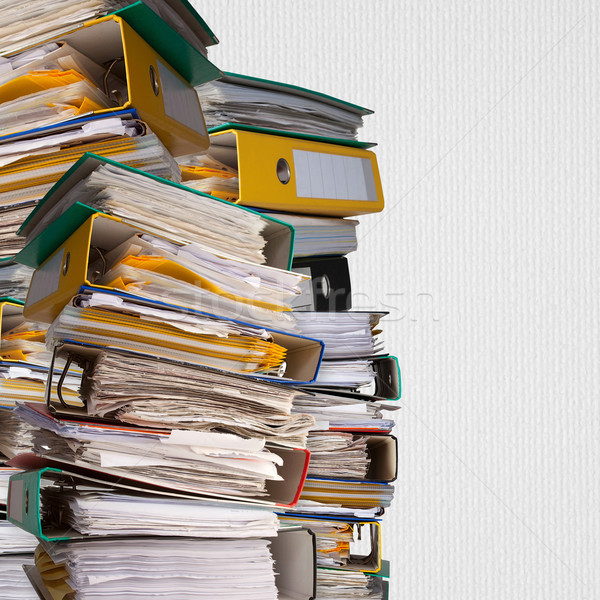 piles of file binder with documents  Stock photo © MiroNovak