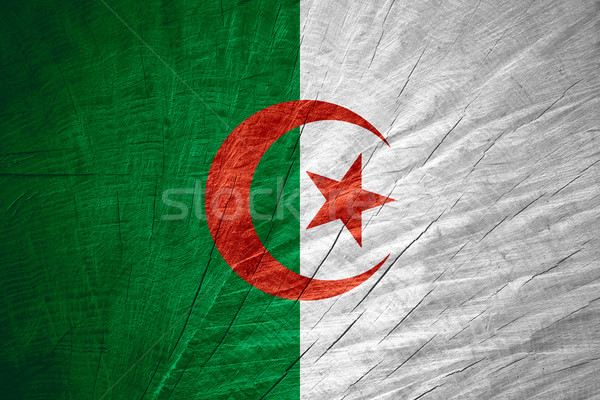 阿尔及利亚    旗帜    木    质地 / algeria flag or algerian