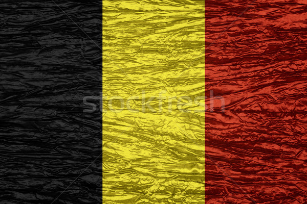 Zászló Belgium szalag vászon textúra Stock fotó © MiroNovak