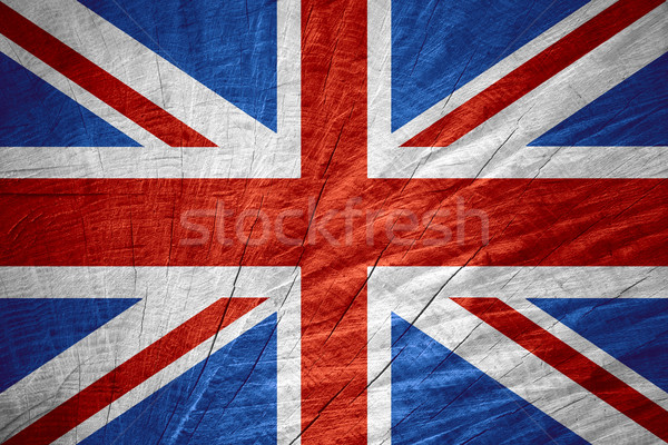 旗 大不列顛 聯合王國 旗幟 木 質地 商業照片 © MiroNovak