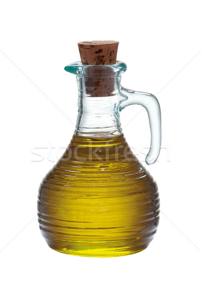 Butelki dziewica oliwy odizolowany biały tle Zdjęcia stock © MiroNovak