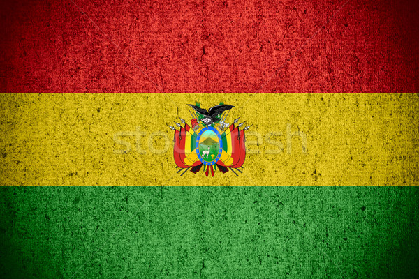 Bayrak Bolivya afiş kaba model doku Stok fotoğraf © MiroNovak