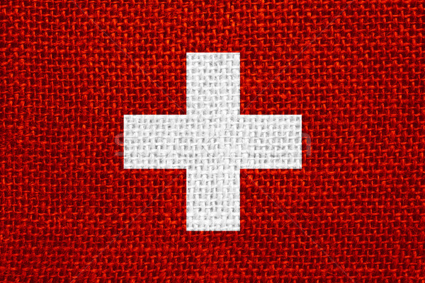 Bandiera Svizzera banner texture Foto d'archivio © MiroNovak