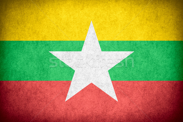 flag of Burma Stock photo © MiroNovak