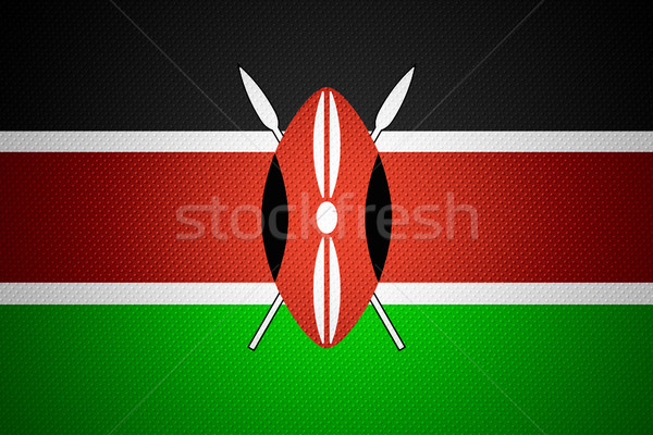 Zászló Kenya szalag absztrakt textúra Stock fotó © MiroNovak