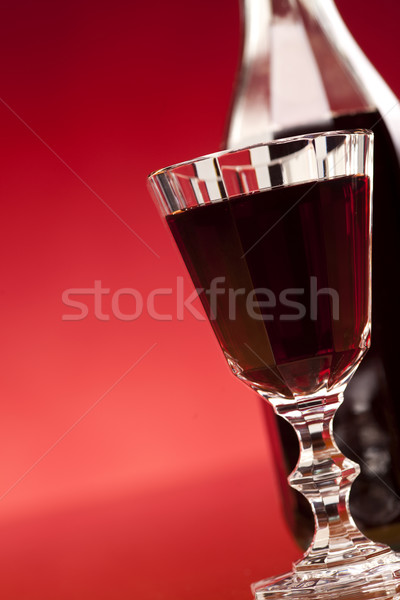 glass of red wine Stock photo © MiroNovak