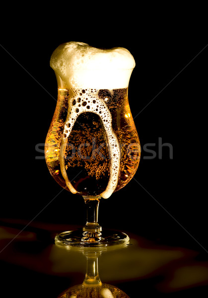 Birra luce bar oro Foto d'archivio © mirusiek