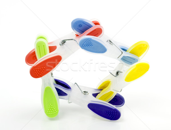 Stock photo: Clothes pegs