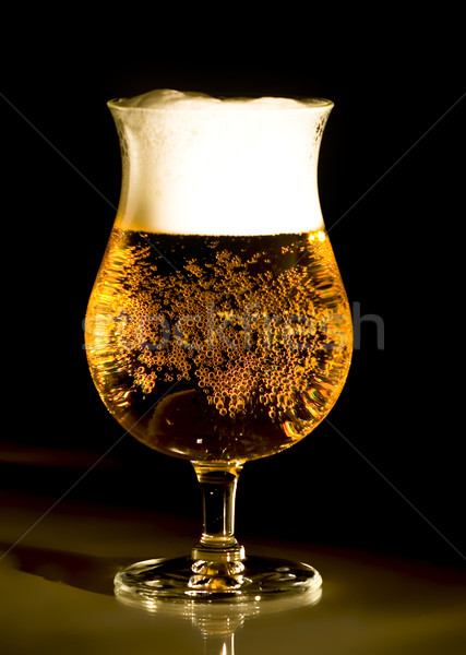 Arany sör fény bár arany Stock fotó © mirusiek
