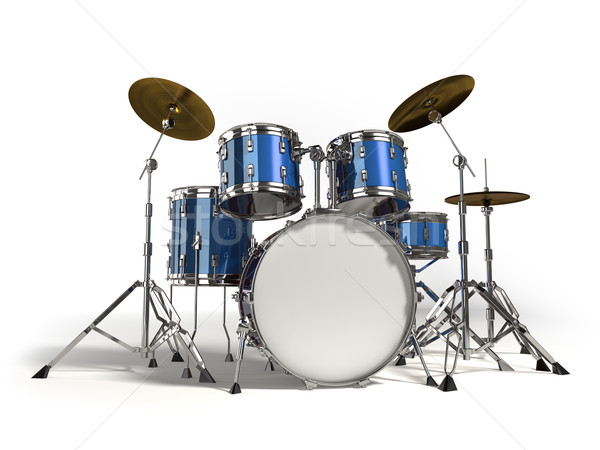 Drums trommel uitrusting geïsoleerd witte partij Stockfoto © Misha
