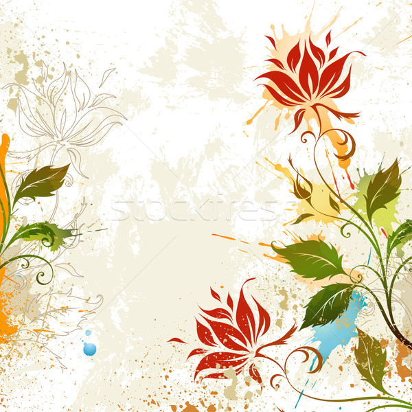 Vector Stilizate Flori Floare Primăvară Ilustratie