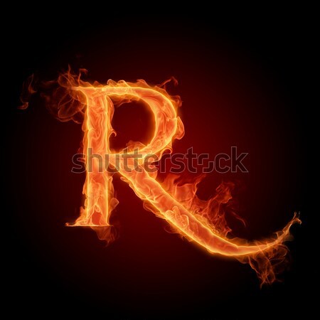 [[stock_photo]]: Feu · lettre · flaming · rouge · flamme · belle