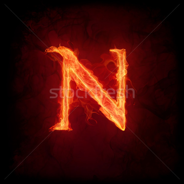 Fire letter Stock photo © Misha