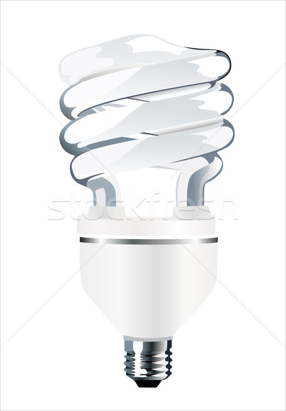 Energie Speichern fluoreszierenden Glühlampe Lampe elektrische Stock foto © mitay20