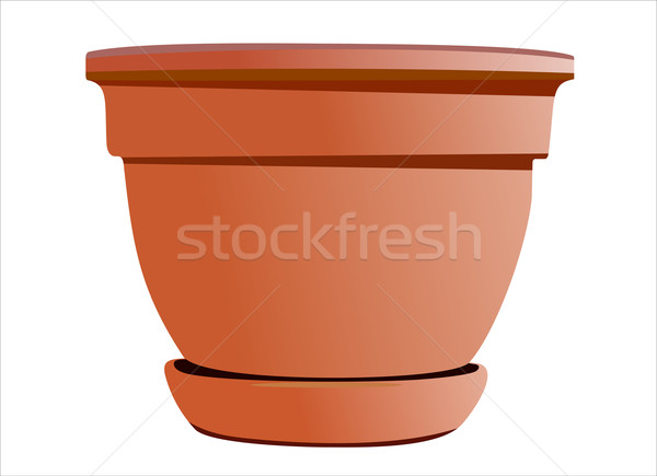 A large planting pot in gardening Stock photo © mitay20