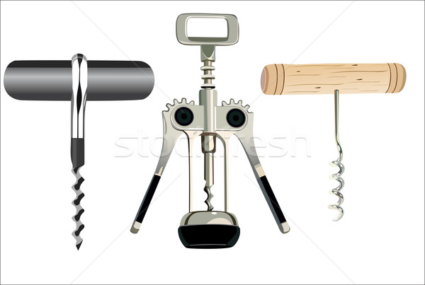 corkscrew set Stock photo © mitay20