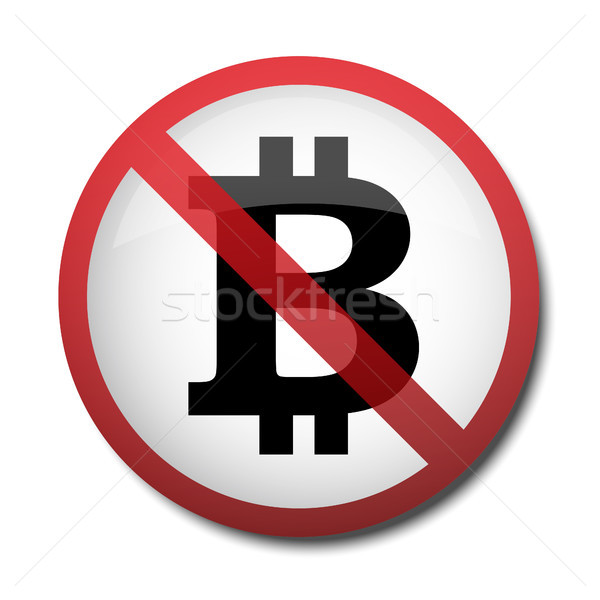 Ilustração assinar símbolo bitcoin isolado negócio Foto stock © mizar_21984