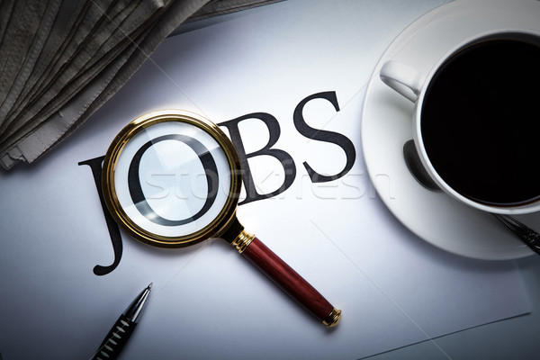 job search still life with title jobs Stock photo © mizar_21984