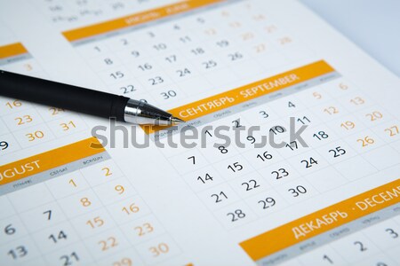 wall calendar with number of days Stock photo © mizar_21984