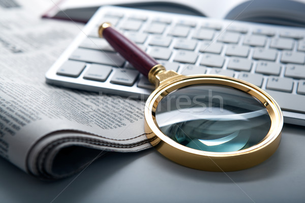 find a job in the media on the desktop Stock photo © mizar_21984