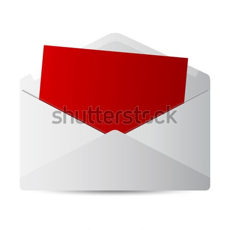 Icono mensaje ordenador red mail carta Foto stock © mizar_21984