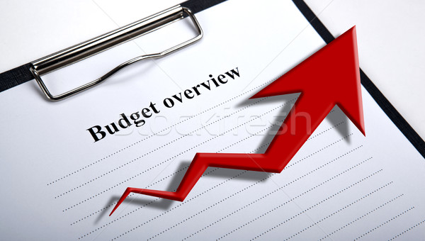 Foto stock: Documento · título · presupuesto · diagrama · negocios