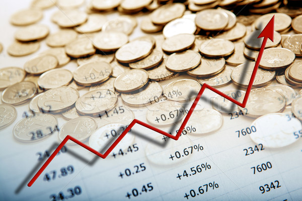 Münzen Ziffern Diagramm Business Stock foto © mizar_21984