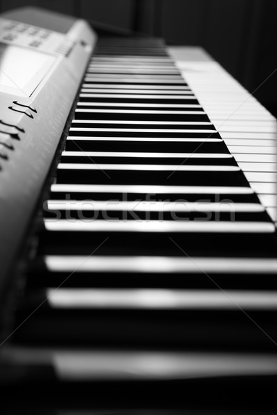 клавиши пианино черно белые ключами фортепиано концерта Сток-фото © mizar_21984