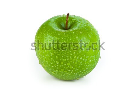 Apfel weiß Obst grünen Dessert Stock foto © mizar_21984