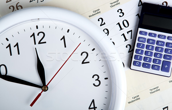 business stil life with clockface Stock photo © mizar_21984
