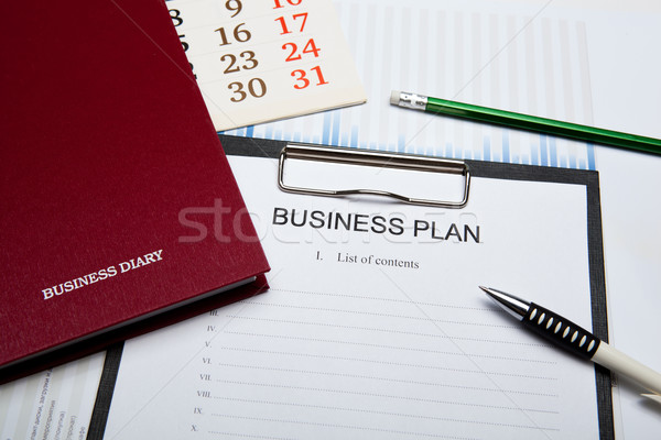 Affaires still life plan document titre [[stock_photo]] © mizar_21984